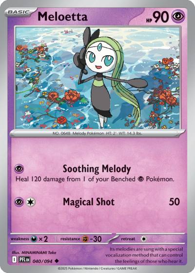 Meloetta 40/94 Phantasmal Flames Pokemon card