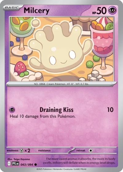 Milcery 43/94 Phantasmal Flames Pokemon card