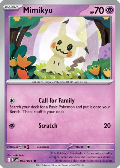 Mimikyu 42/94 Phantasmal Flames Pokemon card