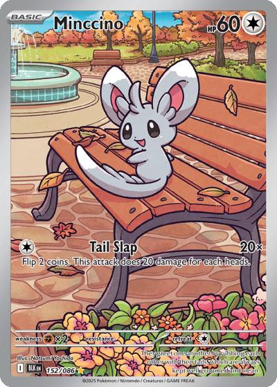 Minccino 152/86 Black Bolt Pokemon card