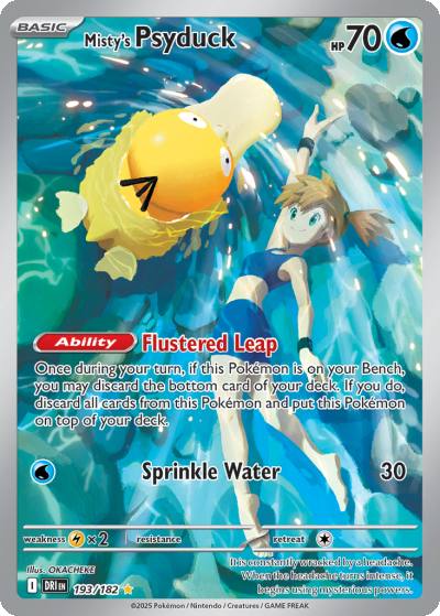Misty's Psyduck 193/182 Destined Rivals Pokemon card