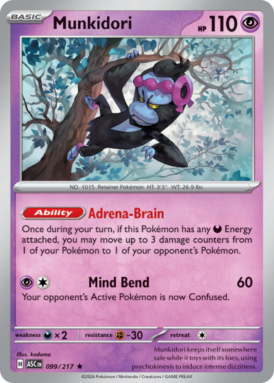 Munkidori 99/217 Ascended Heroes Pokemon card