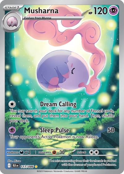 Musharna 117/86 Black Bolt Pokemon card