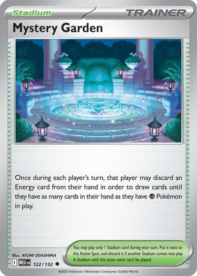 Mystery Garden 122/132 Mega Evolution Pokemon card