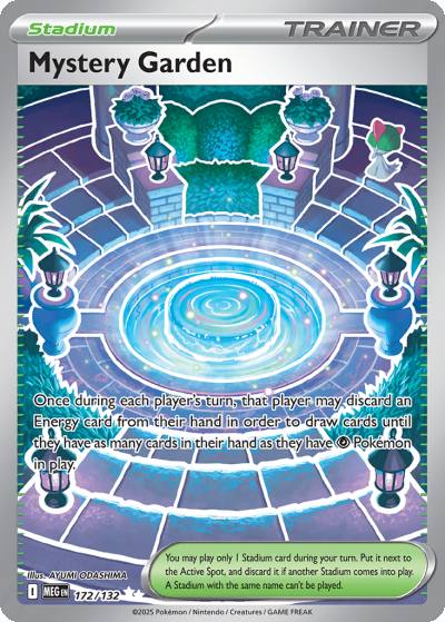 Mystery Garden 172/132 Mega Evolution Pokemon card
