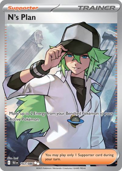 N's Plan 163/86 Black Bolt Pokemon card