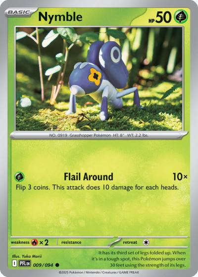 Nymble 9/94 Phantasmal Flames Pokemon card
