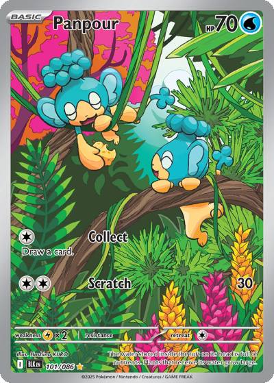 Panpour 101/86 Black Bolt Pokemon card