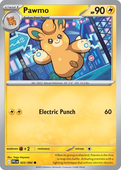 Pawmo 33/94 Phantasmal Flames Pokemon card