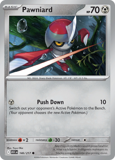 Pawniard 146/217 Ascended Heroes Pokemon card