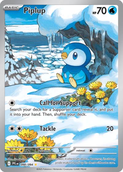 Piplup 98/94 Phantasmal Flames Pokemon card