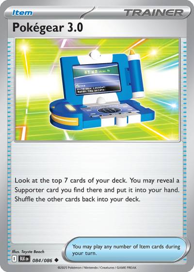 Pokégear 3.0 84/86 Black Bolt Pokemon card