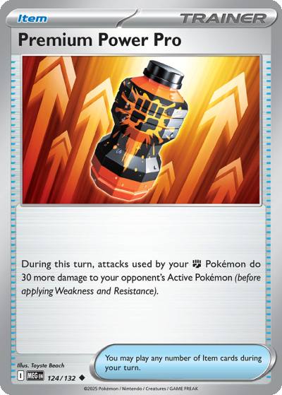 Premium Power Pro 124/132 Mega Evolution Pokemon card