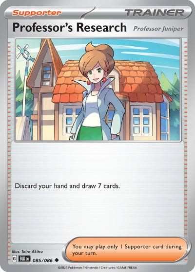 Professor's Research 85/86 Black Bolt Pokemon card