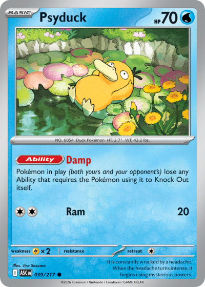 Psyduck 39/217 Ascended Heroes Pokemon card