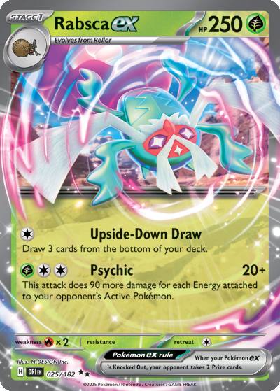 Rabsca ex 25/182 Destined Rivals Pokemon card