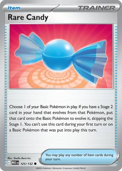Rare Candy 125/132 Mega Evolution Pokemon card