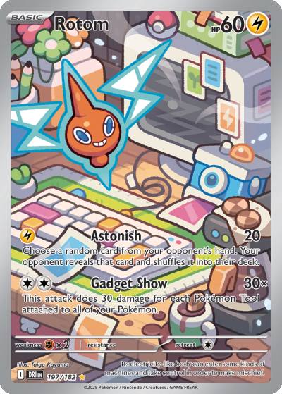 Rotom 197/182 Destined Rivals Pokemon card
