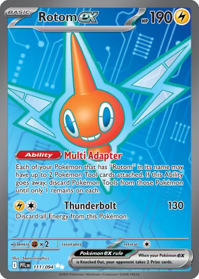 Rotom ex 111/94 Phantasmal Flames Pokemon card