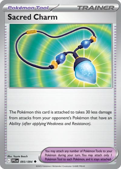 Sacred Charm 93/94 Phantasmal Flames Pokemon card