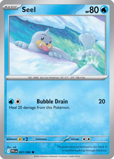 Seel 21/94 Phantasmal Flames Pokemon card