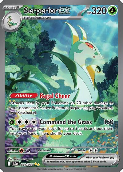 Serperior ex 164/86 Black Bolt Pokemon card