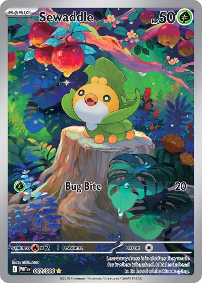 Sewaddle 87/86 White Flare Pokemon card
