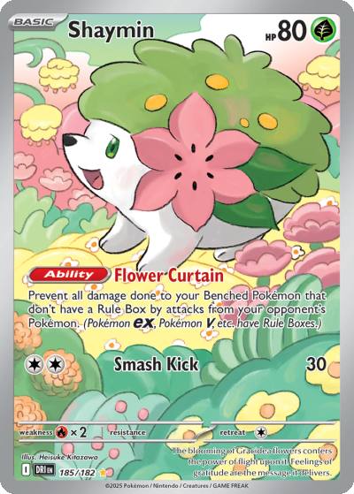 Shaymin 185/182 Destined Rivals Pokemon card