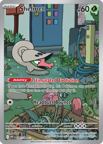 Shelmet 93/86 White Flare Pokemon card