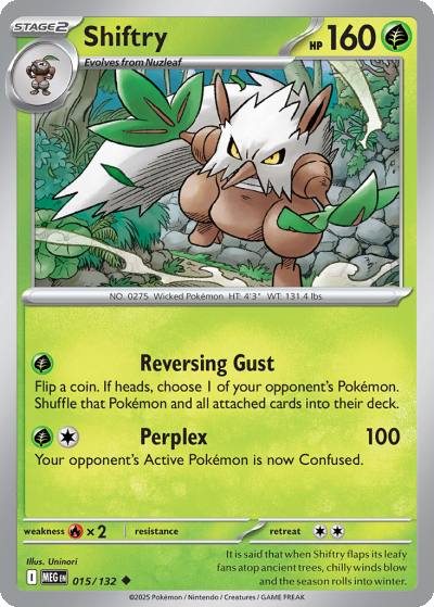Shiftry 15/132 Mega Evolution Pokemon card
