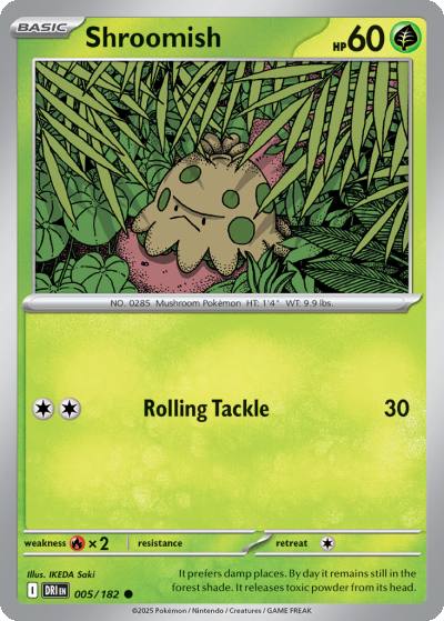 Shroomish 5/182 Destined Rivals Pokemon card
