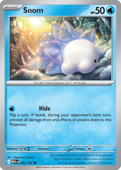 Snom 42/132 Mega Evolution Pokemon card
