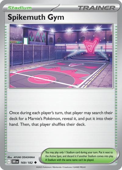 Spikemuth Gym 169/182 Destined Rivals Pokemon card