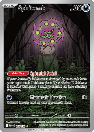 Spiritomb 148/132 Mega Evolution Pokemon card