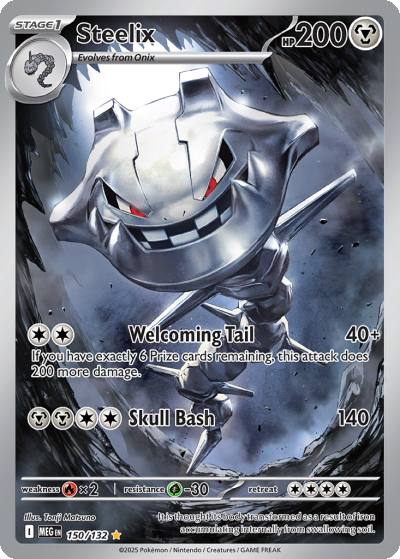 Steelix 150/132 Mega Evolution Pokemon card