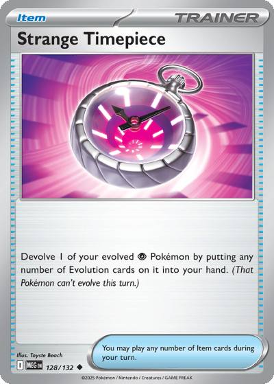 Strange Timepiece 128/132 Mega Evolution Pokemon card