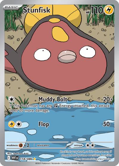 Stunfisk 118/86 White Flare Pokemon card