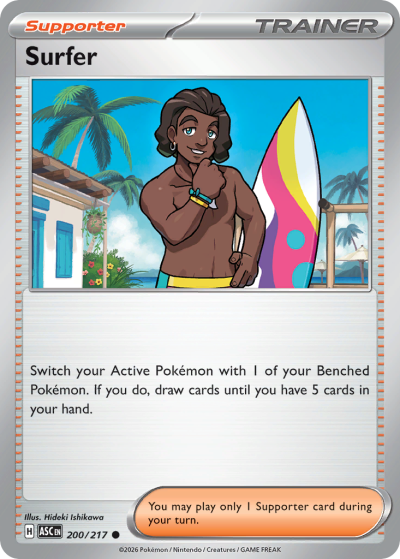 Surfer 200/217 Ascended Heroes Pokemon card