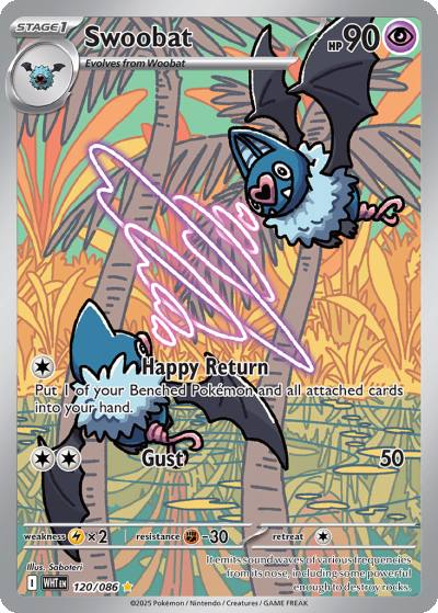 Swoobat 120/86 White Flare Pokemon card
