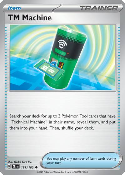 TM Machine 181/182 Destined Rivals Pokemon card