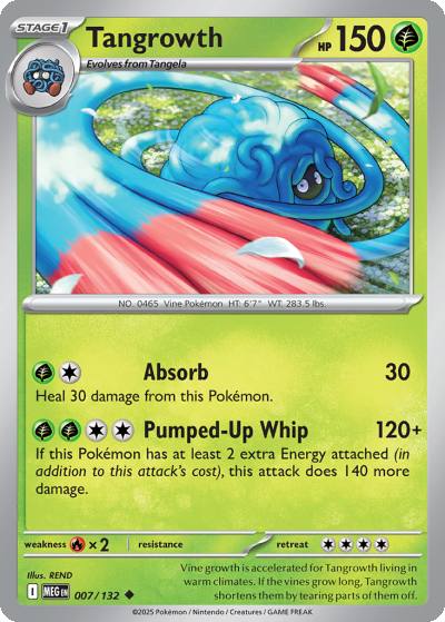 Tangrowth 7/132 Mega Evolution Pokemon card