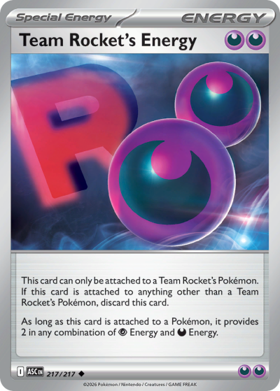 Team Rocket's Energy 217/217 Ascended Heroes Pokemon card