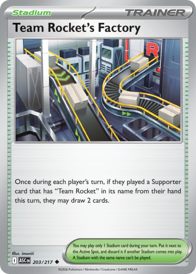 Team Rocket's Factory 203/217 Ascended Heroes Pokemon card