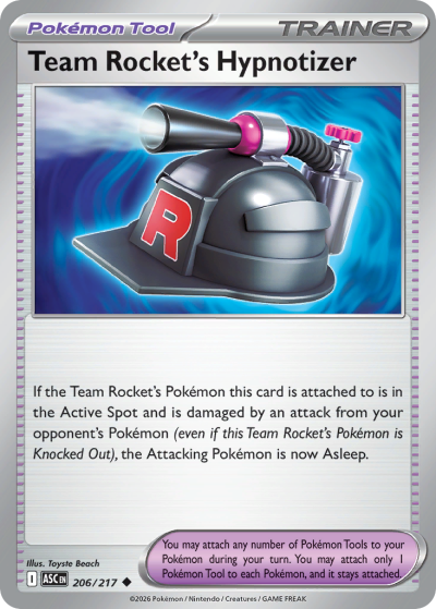 Team Rocket's Hypnotizer 206/217 Ascended Heroes Pokemon card