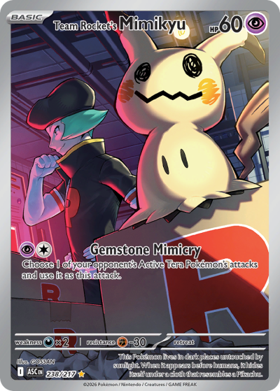 Team Rocket's Mimikyu 238/217 Ascended Heroes Pokemon card