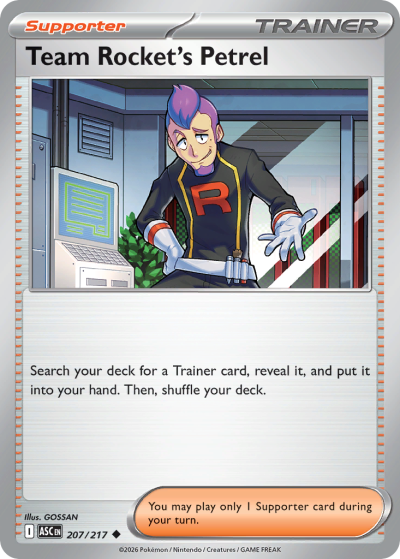 Team Rocket's Petrel 207/217 Ascended Heroes Pokemon card