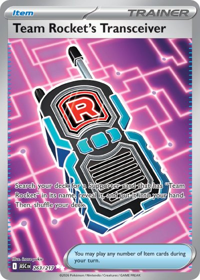Team Rocket's Transceiver 263/217 Ascended Heroes Pokemon card