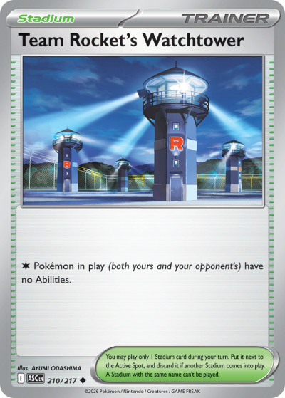 Team Rocket's Watchtower 210/217 Ascended Heroes Pokemon card
