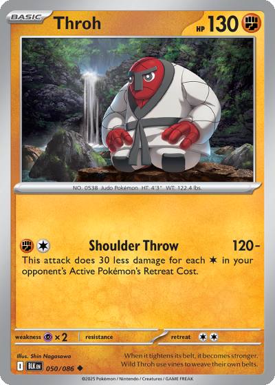 Throh 50/86 Black Bolt Pokemon card