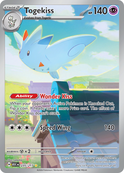 Togekiss 235/217 Ascended Heroes Pokemon card